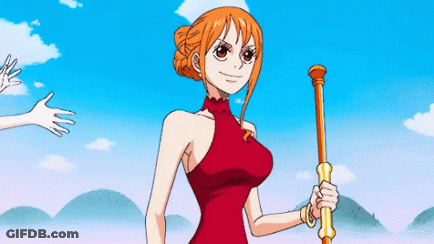 Happy Nami One Piece Hug GIF
