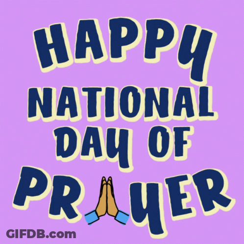 Happy National Day Of Prayer Poster GIF