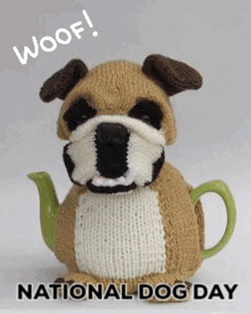 Happy National Dog Day Woof Woof GIF