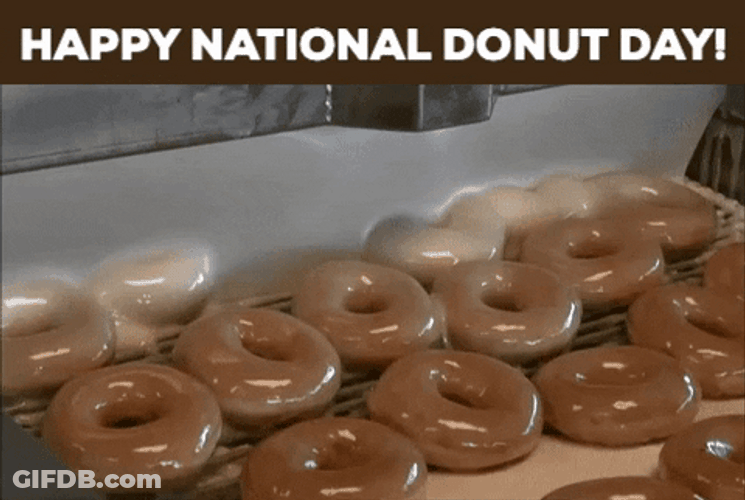 Happy National Donuts Day GIF