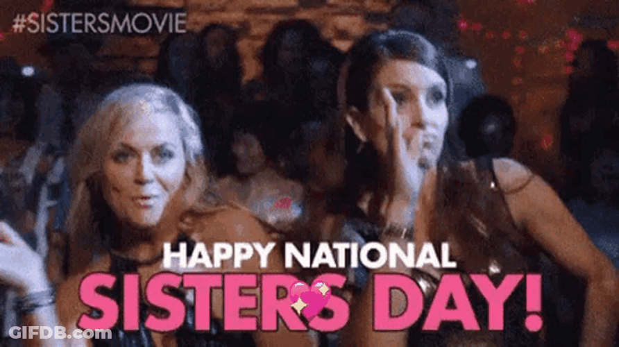 Happy National Sister Day Tina Fey GIF