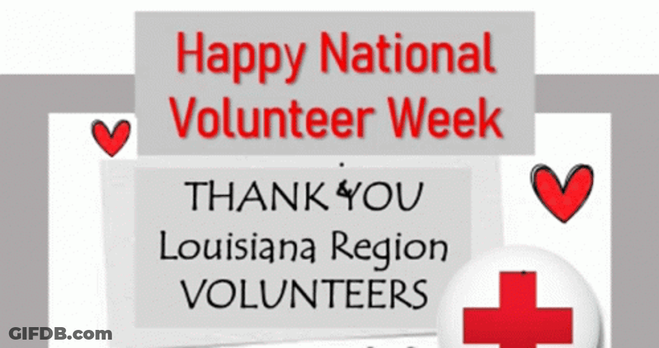 Happy National Volunteer Week GIF