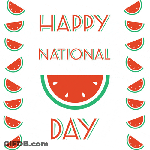 Happy National Watermelon Day GIF