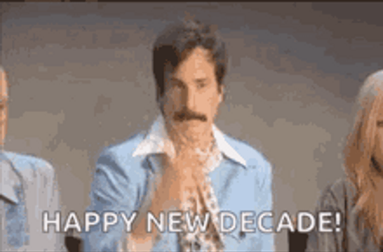 Happy New Decades Funny Man GIF