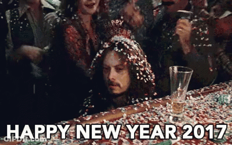 Happy New Year 2017 Funny Lieutenant Dan Taylor GIF