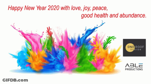 Happy New Year 2020 Love Joy Peace Good Health GIF