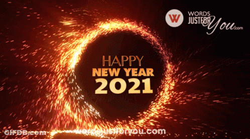 Happy New Year 2021 Fireworks GIF