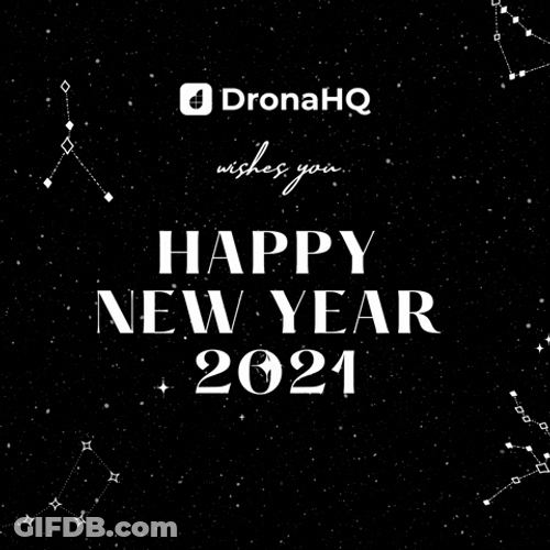 Happy New Year 2021 Wish Stars Constellation GIF
