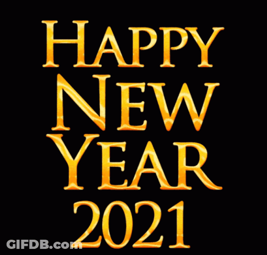 Happy New Year 2021 Zoom Loop Animated Text GIF