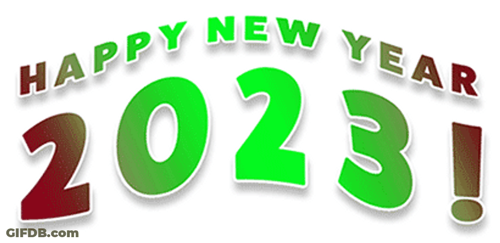 Happy New Year 2022 Bye Hello 2023 GIF