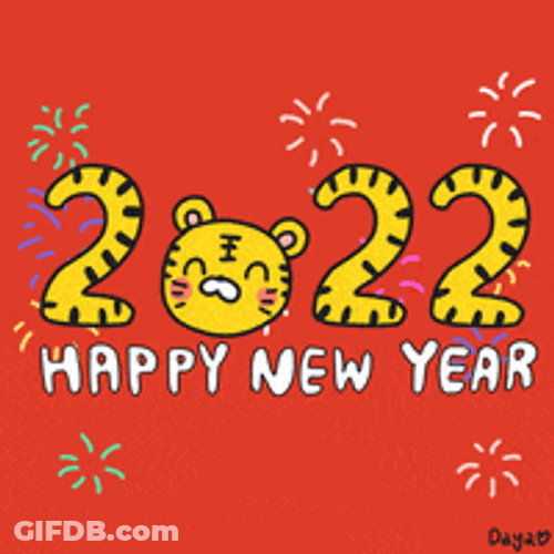 Happy New Year 2022 Tiger GIF