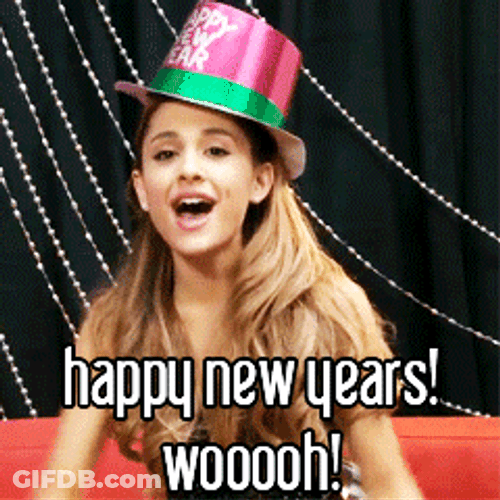 Happy New Year Ariana Grande GIF