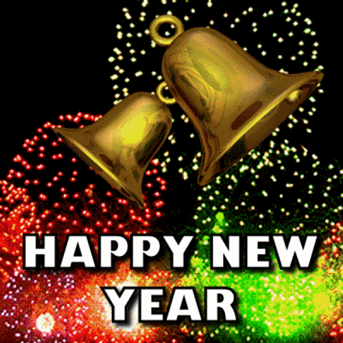 Happy New Year Bells GIF