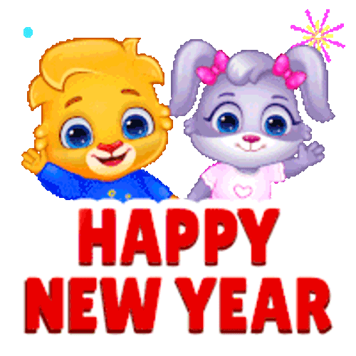 Happy New Year Celebration Sticker GIF