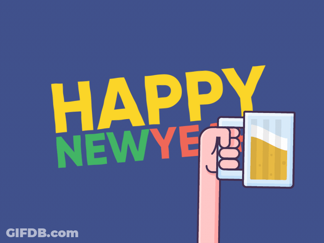 Happy New Year Cheers! GIF