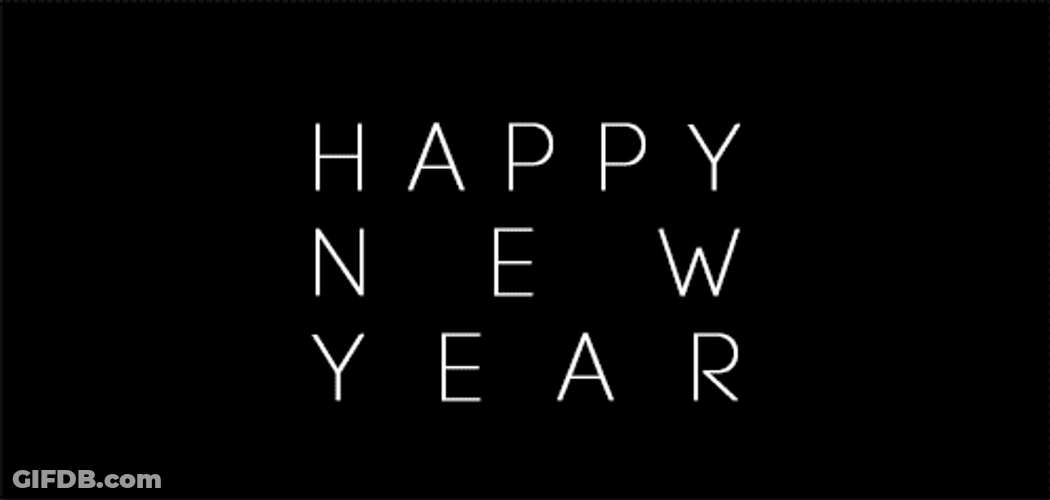 Happy New Year Fireworks GIF