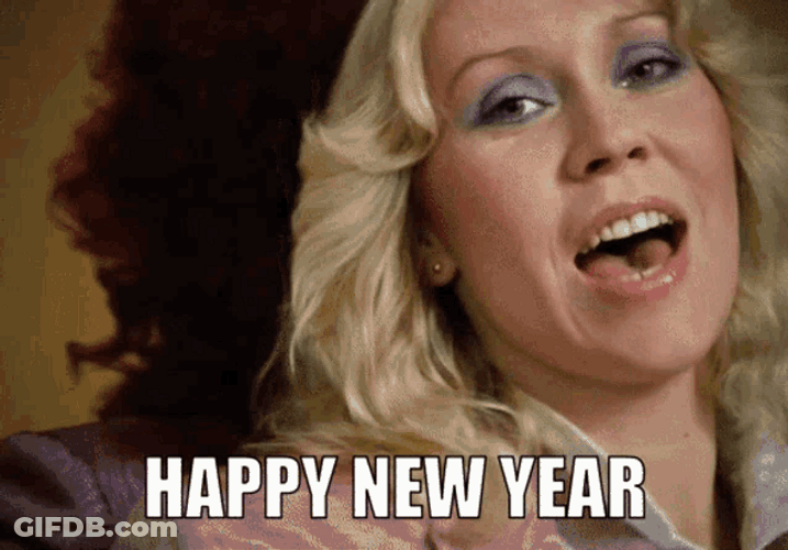 Happy New Year From Abba GIF
