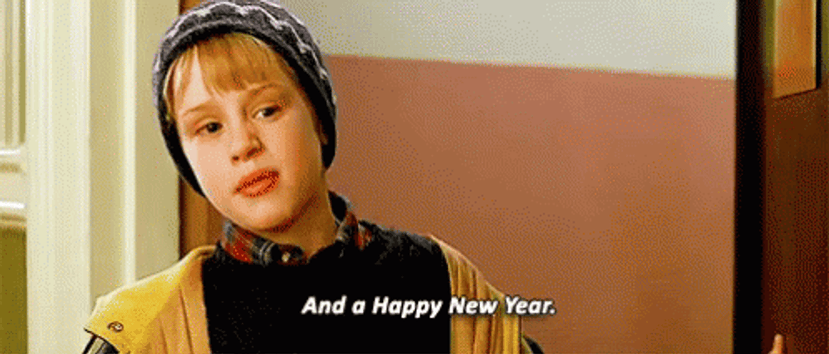 Happy New Year Funny Young Actor Macaulay Culkin GIF