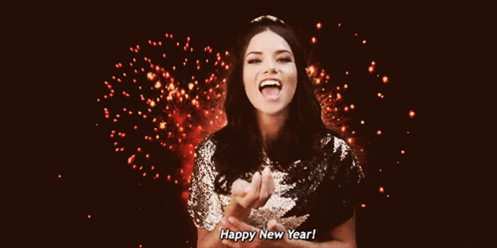 Happy New Year Girl GIF