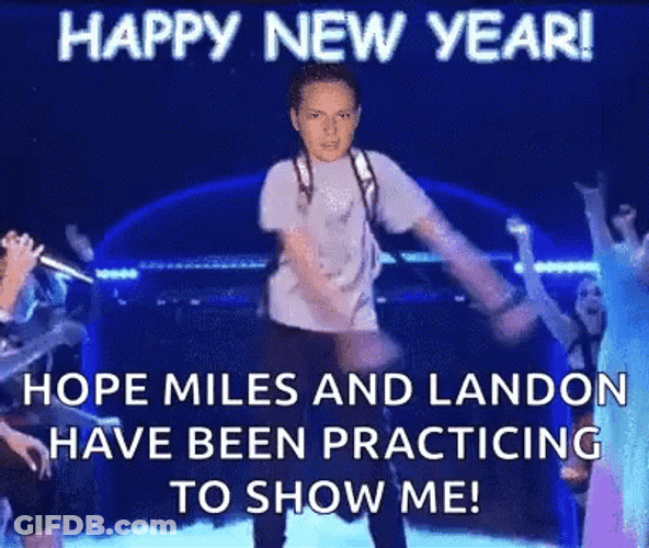Happy New Year Meme Back Pack Kid GIF