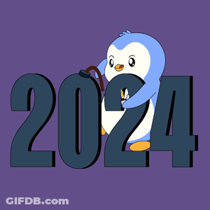 Happy New Year Penguin 2025 GIF
