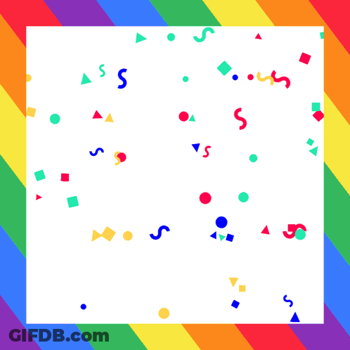 Happy New Year's Eve Greeting Card Colorful Background GIF