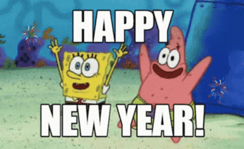 Happy New Year SpongeBob GIF