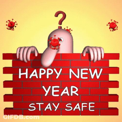 Happy New Year Stay Safe GIF