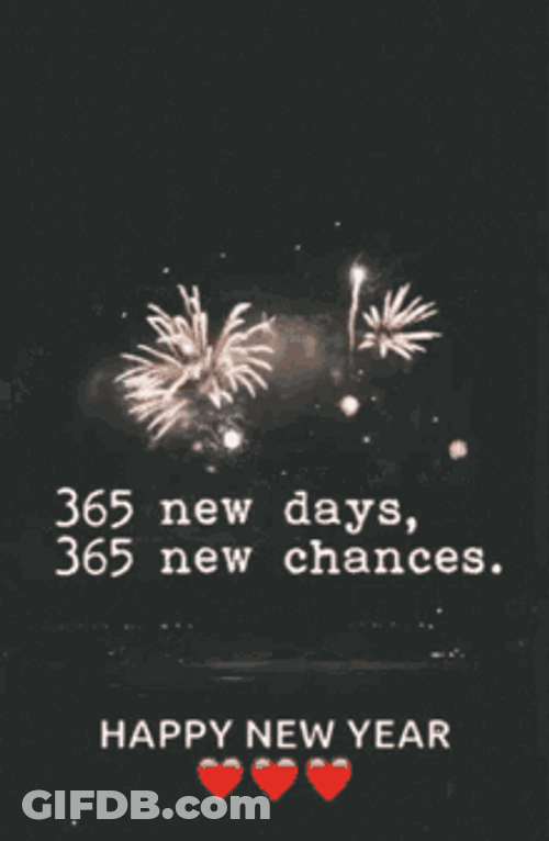 Happy New Year  Wishes 365 Days GIF