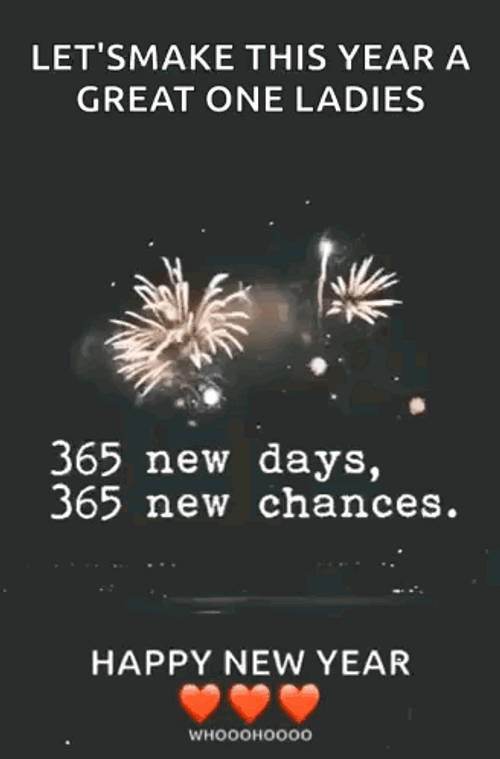 Happy New Year Wishes A Great One Ladies GIF