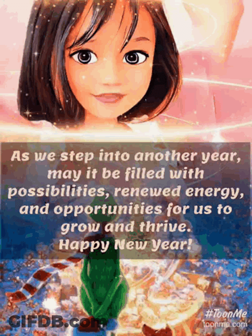 Happy New Year Wishes As We Step Into Another Year GIF