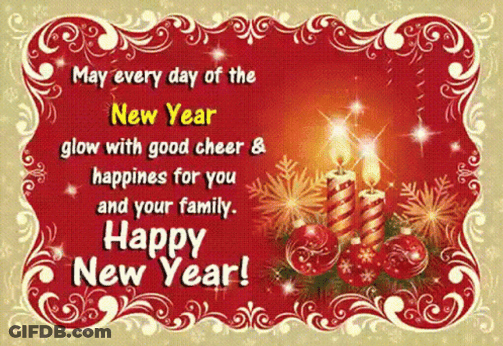 Happy New Year Wishes Good Cheer And Happines GIF