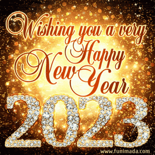 Happy New Year Wishes Twenty Twenty Three GIF