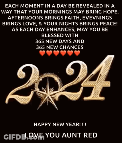 Happy New Year With Fireworks GIF