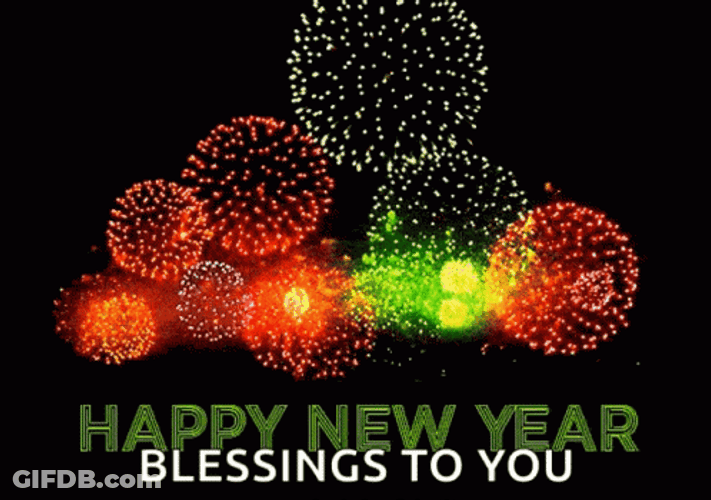 Happy New Years Blessings To You GIF
