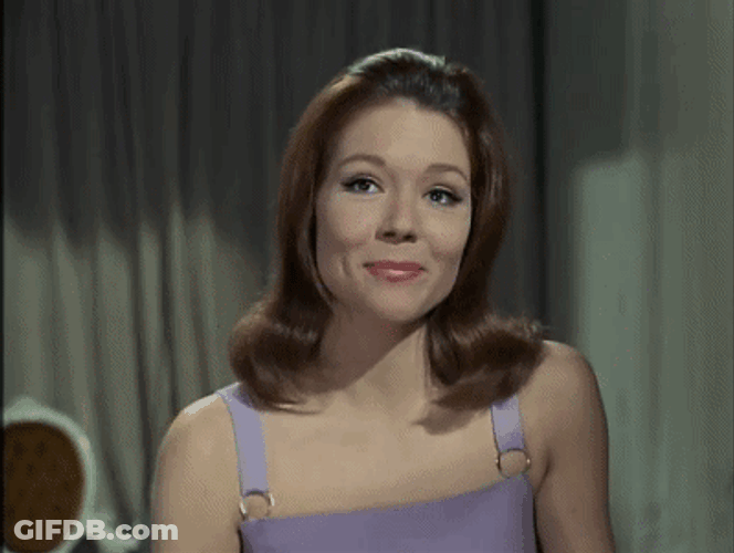 Happy New Years Diana Rigg Patrick GIF