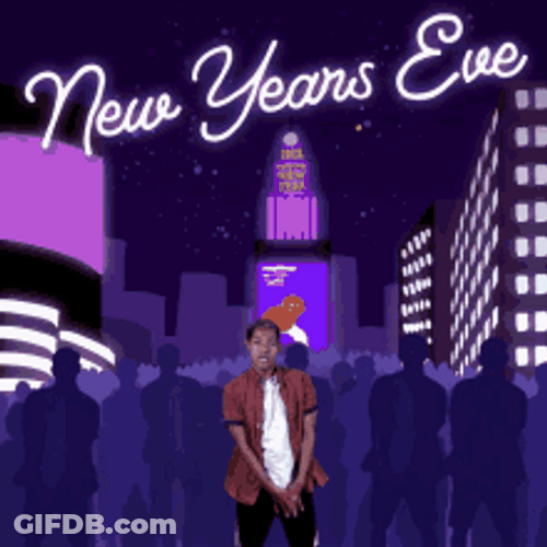Happy New Years Eve Dancing Man GIF
