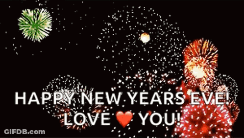 Happy New Years Eve Love You Fireworks GIF
