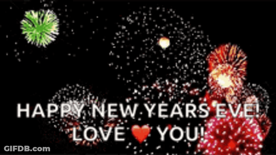 Happy New Years Eve Love You Fireworks GIF