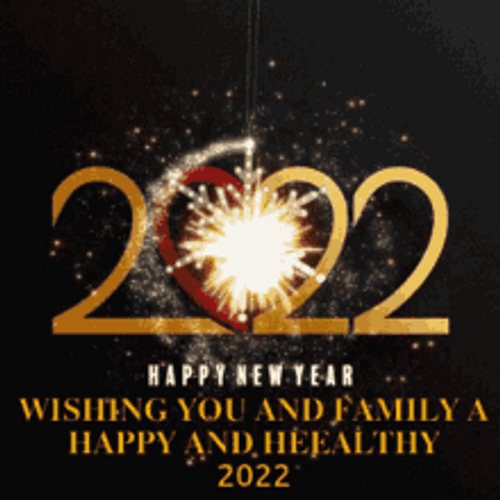 Happy New Years Eve Wishing You Healthy 2022 GIF