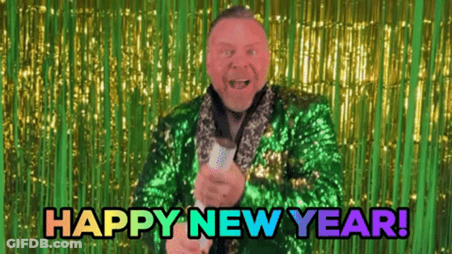 Happy New Years Robert Eckard Confetti GIF