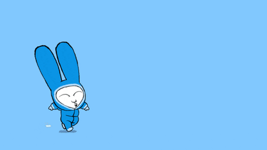 Happy New Years Simon Super Rabbit GIF