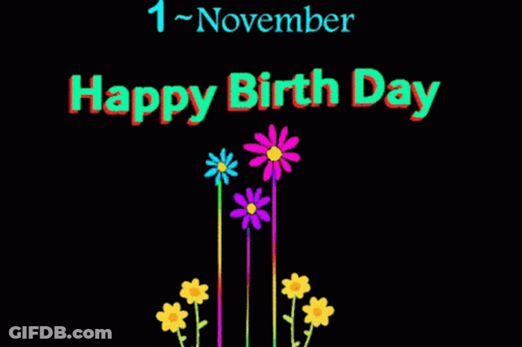 Happy November 1St Birthday GIF