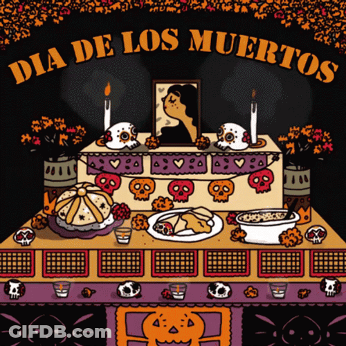 Happy November 1St Table With Ornaments GIF
