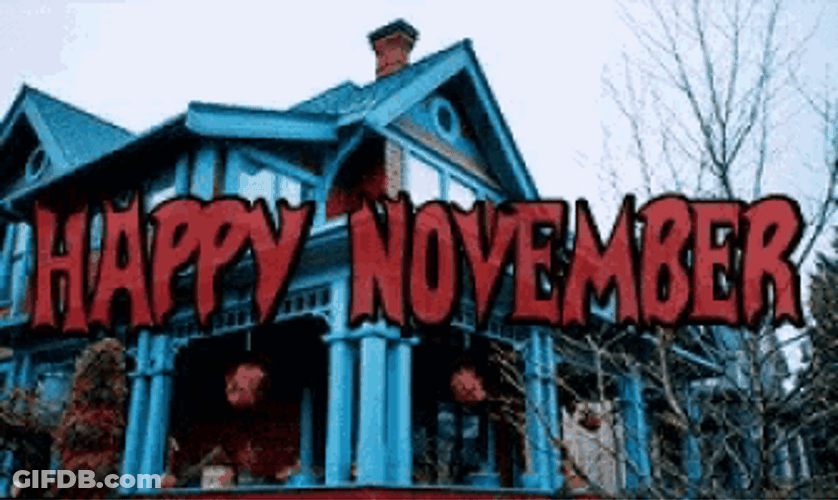 Happy November Scary Crow Charmed Series House GIF