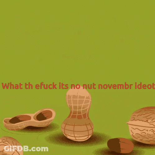 Happy Nut Day What The Fuck Its No Nut November Idiot GIF
