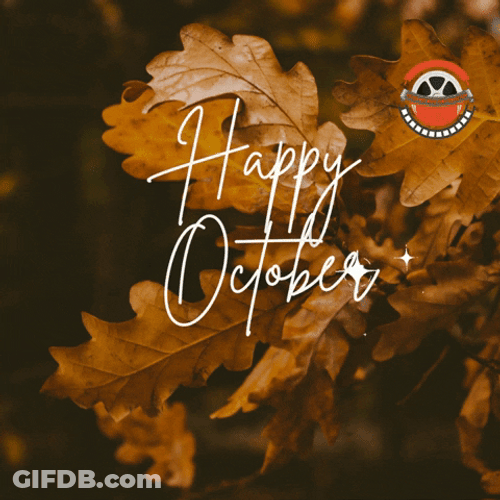 Happy October Text GIF