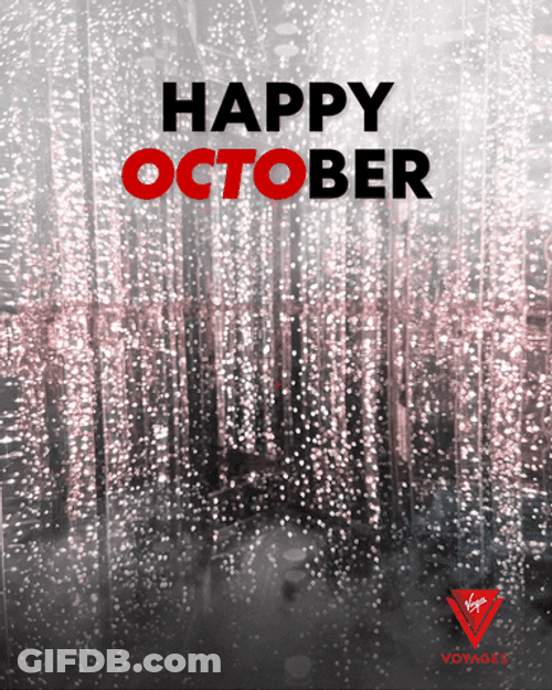 Happy October Walking Octopus GIF