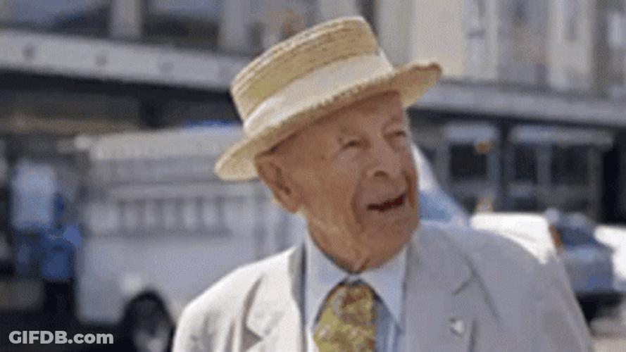 Happy Old Man Smiling GIF