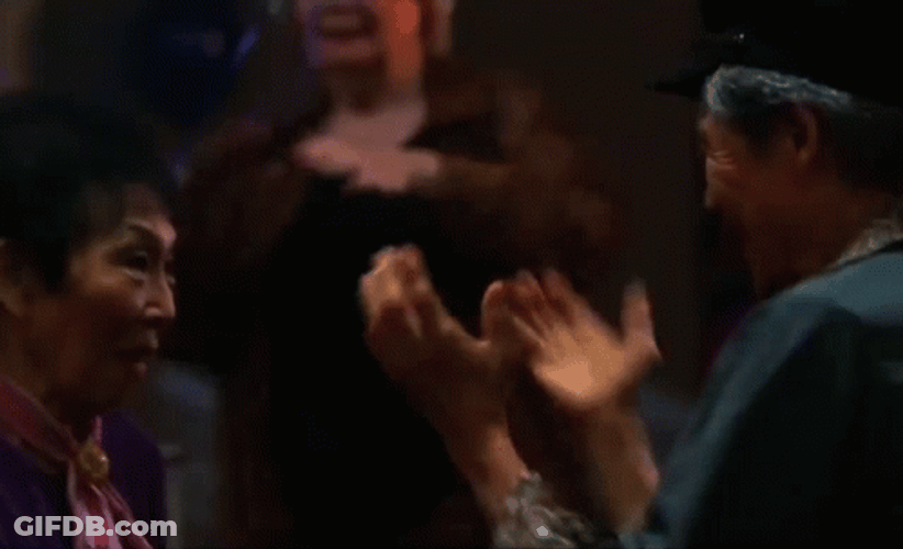 Happy Old People Having A Party GIF
